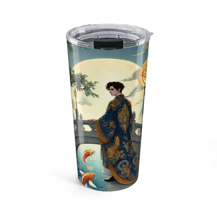 Moonlit Bridge Gentleman Tumbler 20oz – Imperial Serenity & Moonlit Harmony
