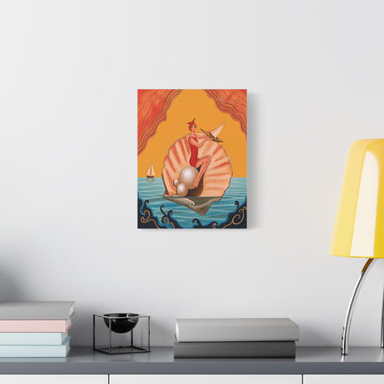 ⛵🦪 The Pearl Shell Sailor Placemat – Art Deco Seaside Fantasy