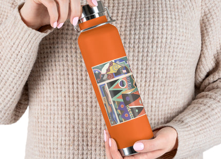 Collection decors et couleurs Pl.03 by Georges Valmiers Copper Vacuum Insulated Bottle, 22oz