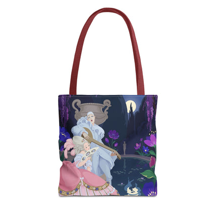 🌙🎶 The Moonlit Garden Serenade Tote Bag – Art Deco Musical Fantasy