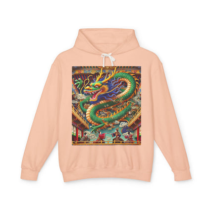 Tibetan Dragon Over Kabuki Duel Hoodie