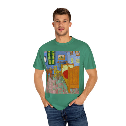 The Bedroom by Vincent van Gogh Unisex Garment-Dyed T-shirt