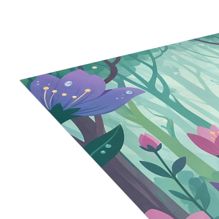 🪞🌸 The Enchanted Garden Mirror Greeting Card – Romantic Floral Fantasy
