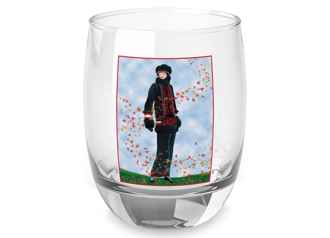 Elegance in Autumn Whiskey Glass