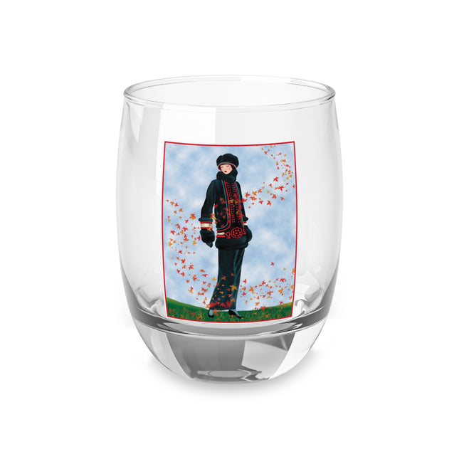Elegance in Autumn Whiskey Glass