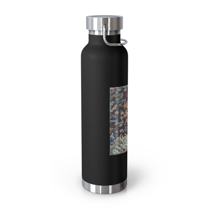 Rank Badge with Dragon with Deer Hooves Copper Vacuum Insulated Bottle, 22oz
