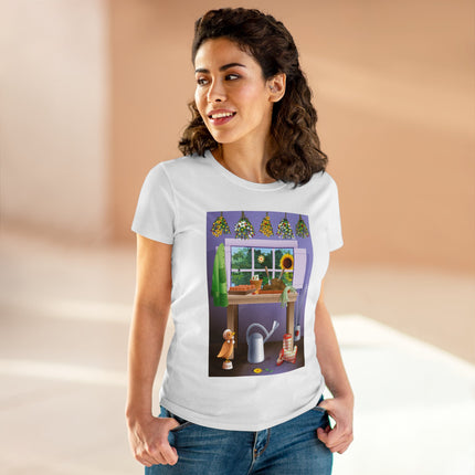 A Gardener's Haven Women's Midweight Cotton Tee