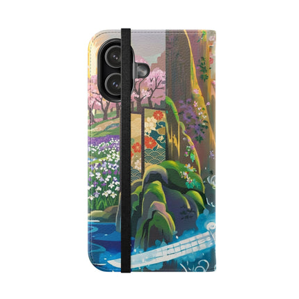 🐆⚔️ Circuit Samurai Jaguar Flip Case – Neon Power & Electric Honor