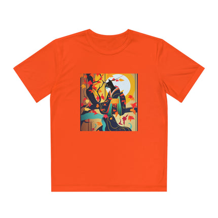 Black Cat in Kimono Youth Competitor Tee