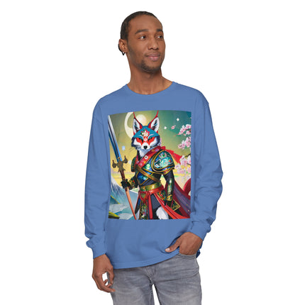 Cyberpunk Samurai Dog Long Sleeve T-Shirt