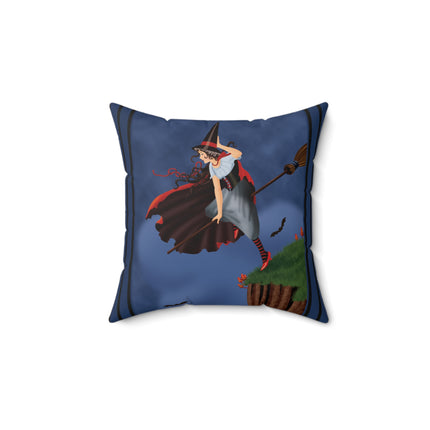 The Enchanted Witch Spun Polyester Square Pillow