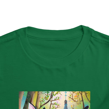 Fairy Animals Writing Wishes Toddler Short Sleeve Tee