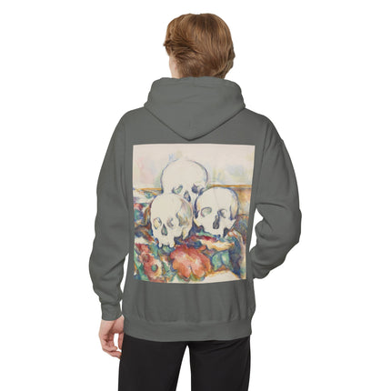 The Three Skulls by Paul Cézanne Unisex Garment-Dyed Hoodie