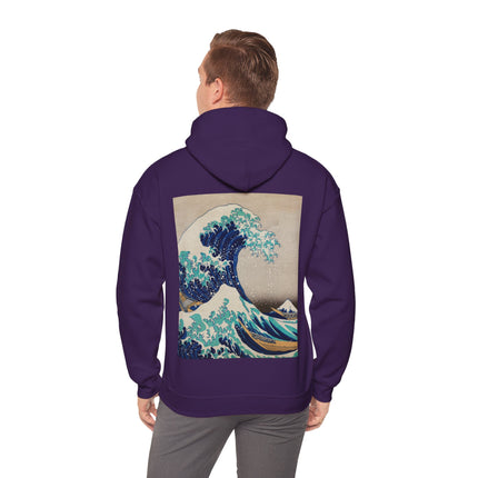 The Great Wave off Kanagawa by Katsushika Hokusai Heavy Blend™ Hooded Sweatshirt