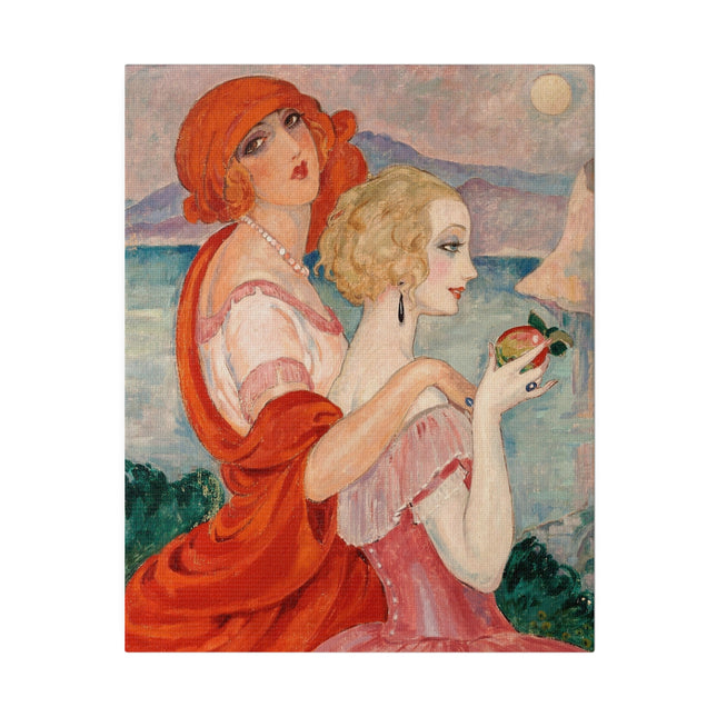 Sur la Route d’Anacapri – Art Deco Mediterranean Landscape by Gerda Wegener
