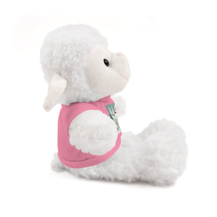 Candy Cane Timekeeper Bunny Stuffed Animals with Tee
