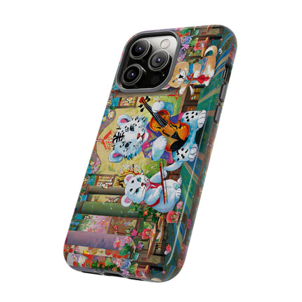 Melodies of the Snow Lion Cub Phone Cases