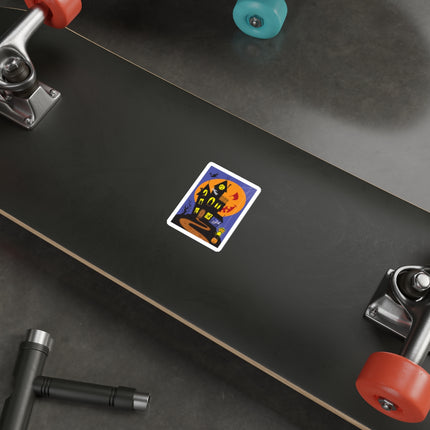 Halloween Night at the Haunted House Die-Cut Stickers (5 Sizes)