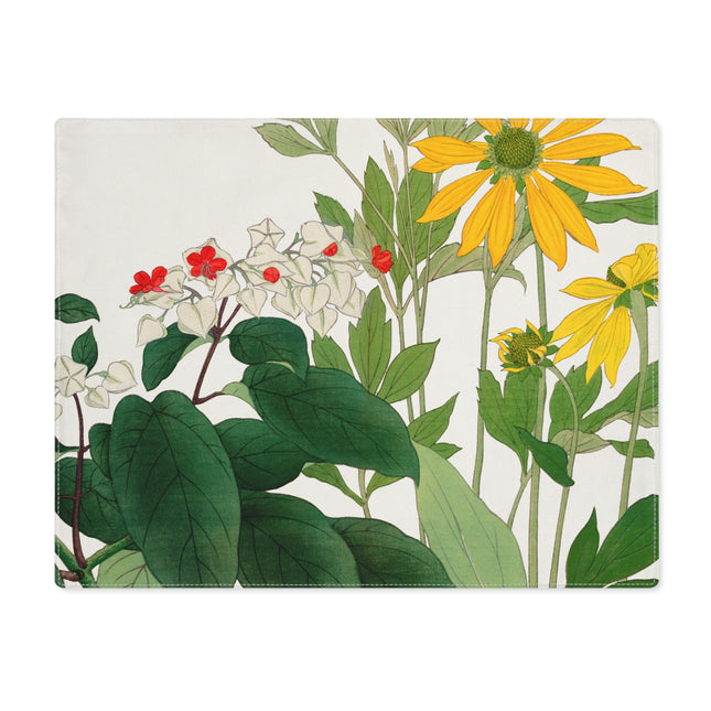 Clerodendrum & Rudbeckia Flower by Tanigami Kônan Placemat, 1pc
