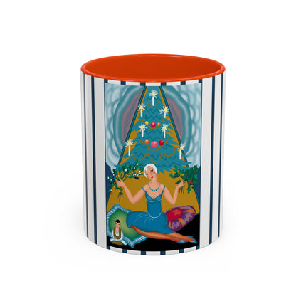 Art Deco Christmas Elegance Colorful Mugs (11oz, 15oz)