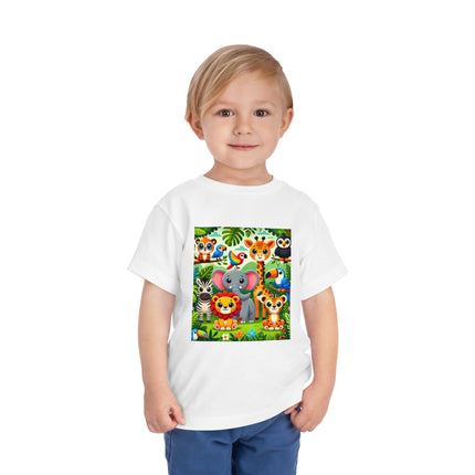 Jungle Friends Parade Toddler Short Sleeve Tee