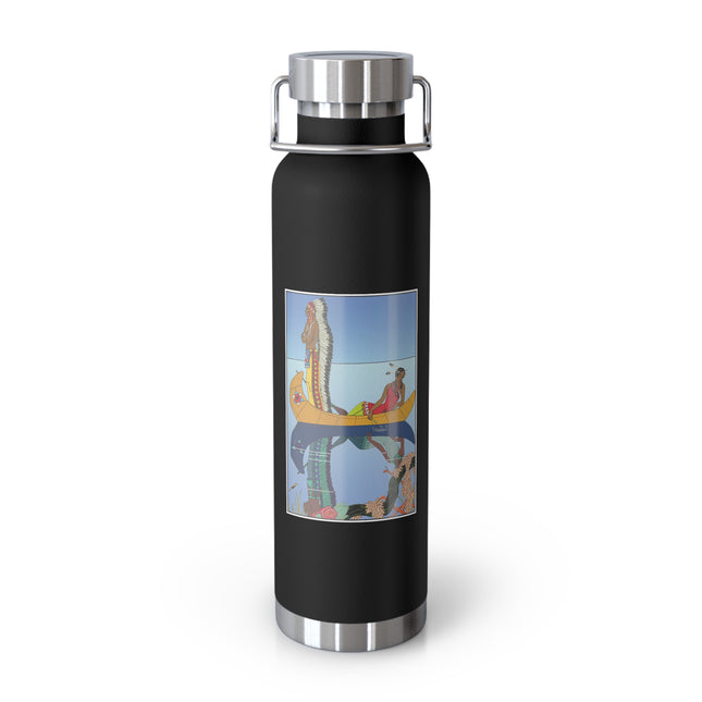 Le long du Missouri (Indian couple on the Missouri River) by George Barbier Copper Vacuum Insulated Bottle, 22oz
