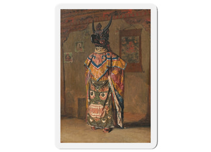 A Buddhist Lama at a Feast at Pemionchi Monastery by Vasily Vereshchagin Die-Cut Magnets (5 Sizes)