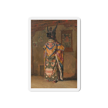 A Buddhist Lama at a Feast at Pemionchi Monastery by Vasily Vereshchagin Die-Cut Magnets (5 Sizes)