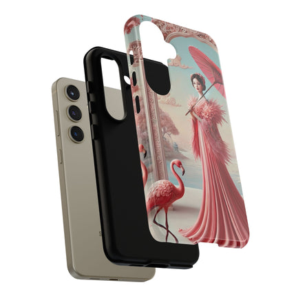 Petals, Porcelain, and Flamingos Phone Cases