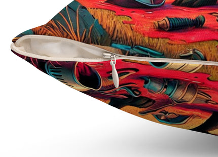 The Cunning Scavenger Spun Polyester Square Pillow