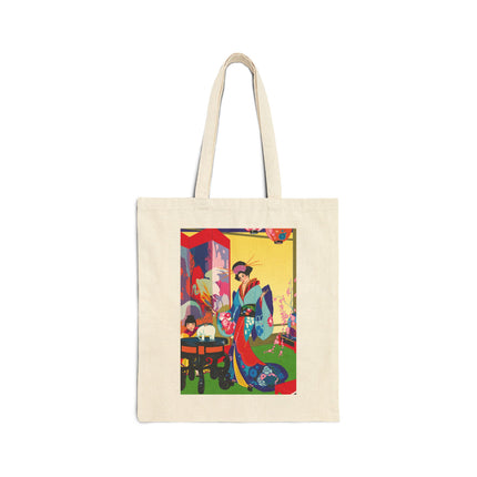 A Timeless Journey by Umberto Brunelleschi Cotton Canvas Tote Bag