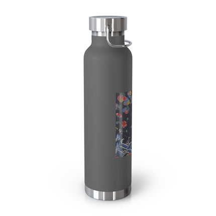 Rank Badge with Mandarin Duck Copper Vacuum Insulated Bottle, 22oz
