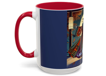 Court Magician with Ghost Butterflies Colorful Mugs (11oz, 15oz)
