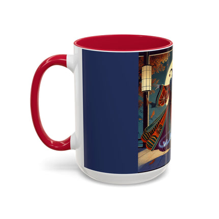 Court Magician with Ghost Butterflies Colorful Mugs (11oz, 15oz)