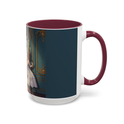 🕯️🎃 The Moonlit Manor Drawing Room Colorful Mug – Elegant Halloween Charm