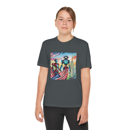 High Fashion Cyberpunk CIA Robots Youth Competitor Tee