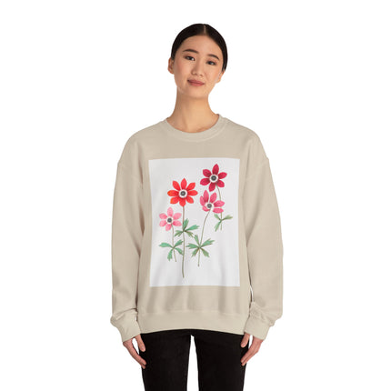 Anemoon, Anemone by Anselmus Boëtius de Boodt Heavy Blend™ Crewneck Sweatshirt