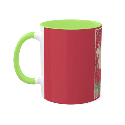 Wood for the Plum Tree by Tsukioka Yoshitoshi Colorful Mugs, 11oz
