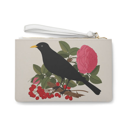 Blackbird & Rose Clutch Bag – Timeless Beauty & Elegant Charm
