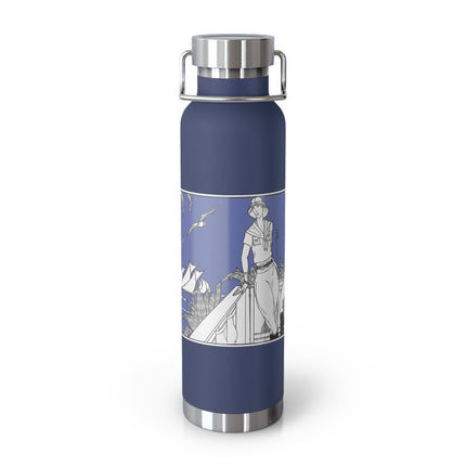 Coastal Elegance Copper Vacuum Insulated Bottle, 22oz