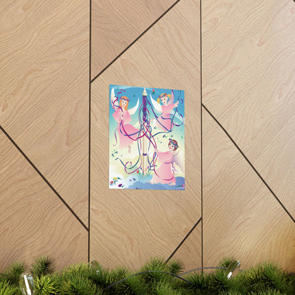 Angelic Revelry Premium Matte Vertical Posters
