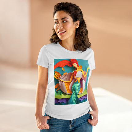 Charming Mermaid Women's Midweight Cotton Tee