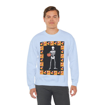 Candy Corn Skeleton Unisex Heavy Blend™ Crewneck Sweatshirt
