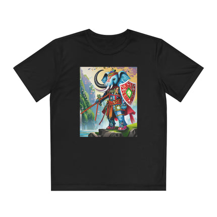 Cyberpunk Elephant Youth Competitor Tee