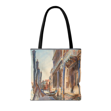 Gondola Moorings on the Grand Canal by John Singer Sargent Tote Bag (AOP)
