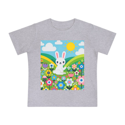 A Young Bunny’s Day Baby T-Shirt – Gentle Moments in Bloom