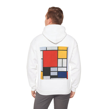 Composition with Red, Yellow, Blue, and Black by Piet Mondrian Heavy Blend™ Hooded Sweatshirt