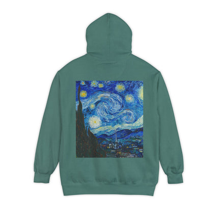 The Starry Night by Vincent Van Gogh Unisex Garment-Dyed Hoodie
