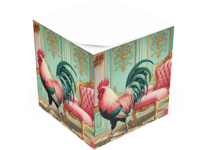 The Salon Rooster Note Cube