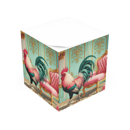 The Salon Rooster Note Cube
